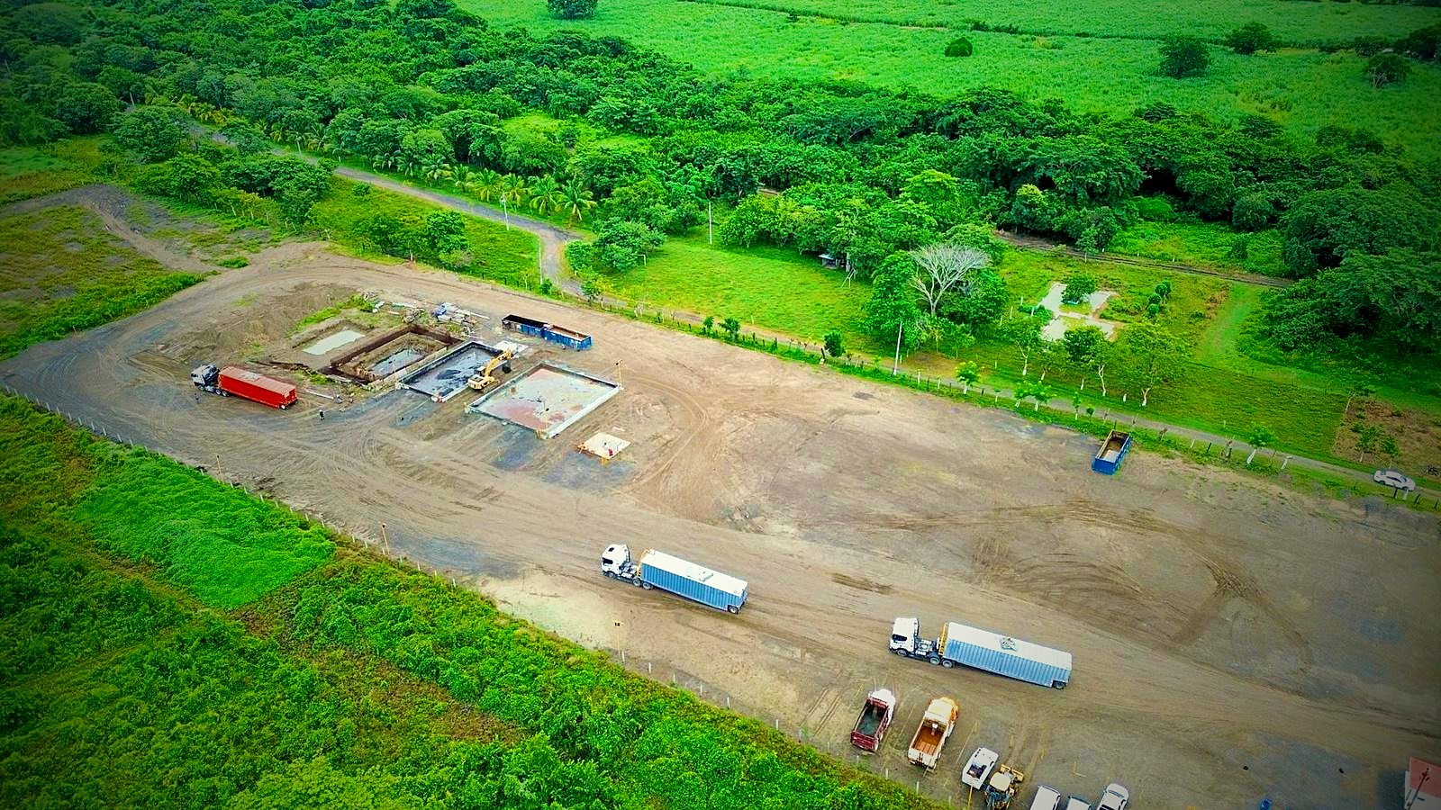 Vista aérea del centro de acopio de Resihidro en Tierra Blanca, Veracruz